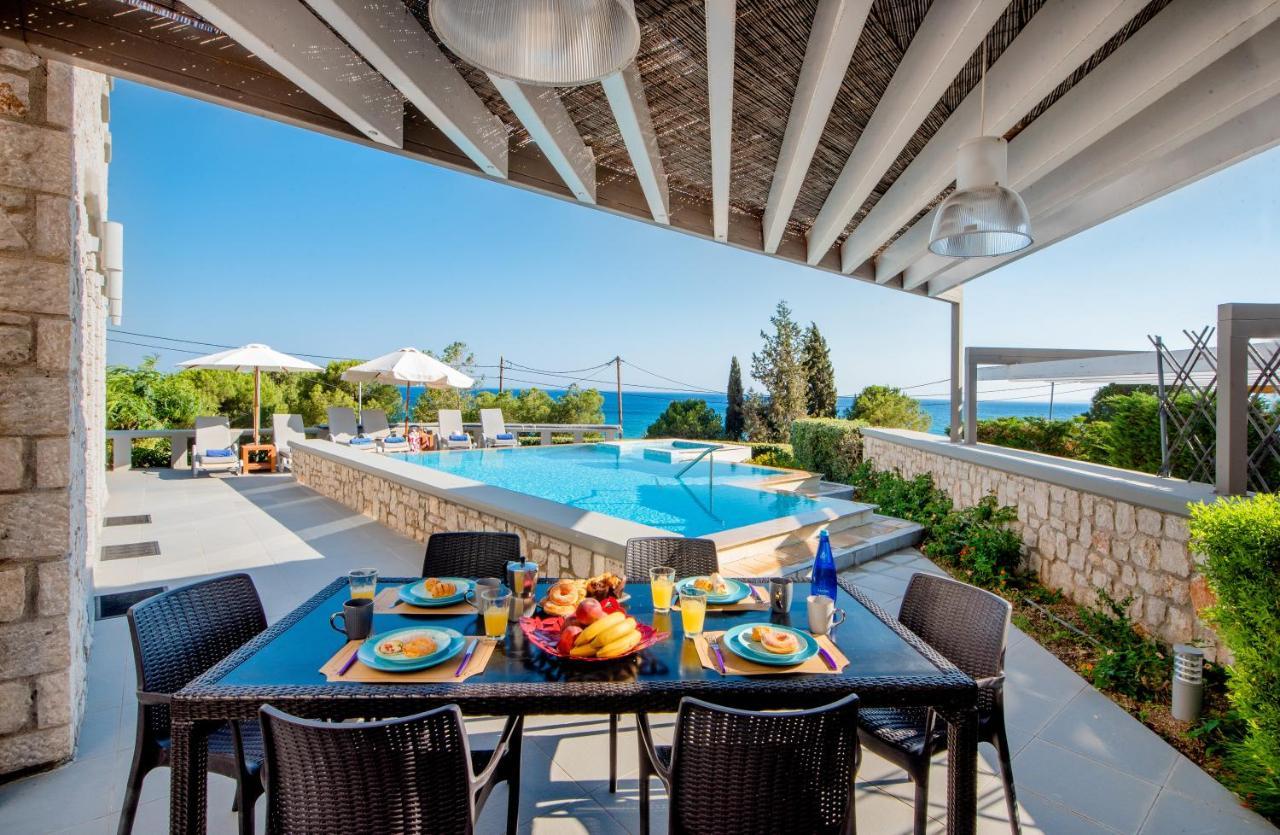 Villa Costamare - Enjoy Lazy Days On The Private Pool-Jacuzzi Pefki Exteriör bild